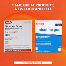 Rugby 536302923 Nicotine Polacrilex Gum 2 mg No Flavor 110 Pieces (Box of 4)-Preferred Medical Plus