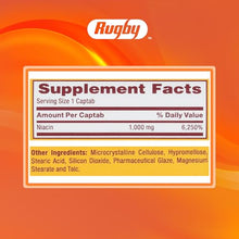 Rugby Niacin 1000 mg. 100 Tablets (1 Bottle)-Preferred Medical Plus