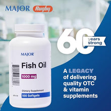 Major Fish Oil Cholesterol Free 1000 MG. 100 SoftGels (Each)-Preferred Medical Plus
