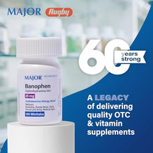 Major Banophen 25 mg. Minitabs 100 ct. (Pack of 24)-Preferred Medical Plus