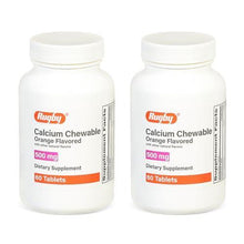 DIETARY SUPPLEMENT: Rugby 500mg Calcium Chewable Tablets are a dietary supplement that can be taken daily. Each bottle has 60 tablets.-Preferred Medical Plus