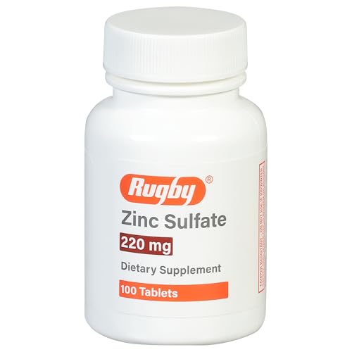 DIETARY SUPPLEMENT: Rugby's 220 mg Zinc Sulfate Tablets are a dietary supplement. They are free from sugar, sodium (less than 5 mg per serving), starch, soy, gluten, corn, preservatives, yeast, and animal by-products.