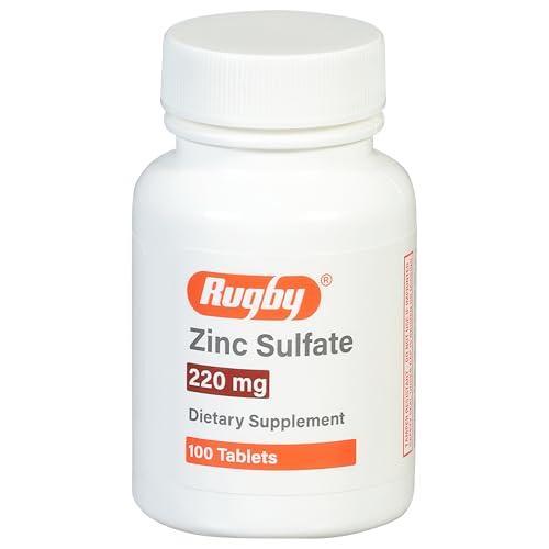 Rugby 10006073027 Zinc Sulfate 220mg 100 Tabs (Bottle)