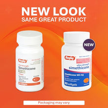 Rugby Simethicone Antiflatulent 180 mg. 60 Softgels (3 Bottle)-Preferred Medical Plus