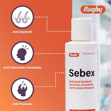 ANTI-DANDRUFF SHAMPOO FOR WOMEN AND MEN: The Rugby Sebex Medicated Dandruff Shampoo helps control the symptoms of dandruff, seborrheic dermatitis, and psoriasis.-Preferred Medical Plus
