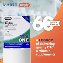 Rugby Clear Nicotine Transdermal System Patch 21 mg. Step One (3 Boxes of 14 Patches)-Preferred Medical Plus