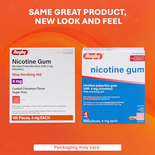 Rugby 536340501 Nicotine Gum 4mg Cinnamon 100 Pieces (Pack of 4)-Preferred Medical Plus