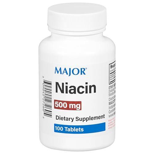 MAJOR NIACIN 500MG TABS NIACIN-500 MG White 100 Tablets