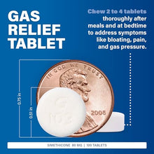 GAS RELIEF FOR ADULTS: The Major Simethicone Mi-Acid Gas Relief tablets are a trusted remedy proven to help relieve symptoms associated with stomach discomfort. These chewable tablets ease bloating, pressure, and gas discomfort.-Preferred Medical Plus
