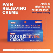 Rugby 536110145 Maximum Strength Pain Relieving Cream 3oz (Each)-Preferred Medical Plus