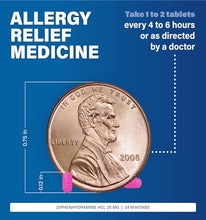 ALLERGY MEDICATION: Major's Banophen Diphenhydramine minitabs help temporarily relieve the following symptoms due to hay fever and upper respiratory allergies: itchy, watery eyes, runny nose, sneezing, and itching of the nose or throat.-Preferred Medical Plus