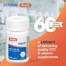 Rugby Niacin 100MG TAB NIACIN-100 MG White 100 Tablets-Preferred Medical Plus