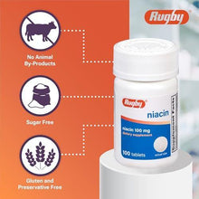 Rugby Niacin 100MG TAB NIACIN-100 MG White 100 Tablets-Preferred Medical Plus