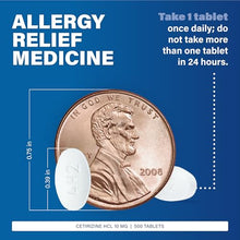 Major 904671740 All Day Allergy Relief Cetirizine 10mg 500 tabs (Pack of 24)-Preferred Medical Plus