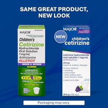 ALLERGY RELIEF FOR CHILDREN – Major’s Children’s Cetirizine provides 24-hour allergy relief from sneezing, runny nose, itchy watery eyes, and itching of the nose or throat caused by hay fever and other upper respiratory allergies.-Preferred Medical Plus