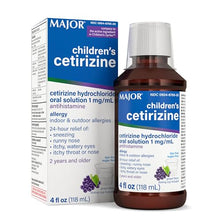 ALLERGY RELIEF FOR CHILDREN – Major’s Children’s Cetirizine provides 24-hour allergy relief from sneezing, runny nose, itchy watery eyes, and itching of the nose or throat caused by hay fever and other upper respiratory allergies.-Preferred Medical Plus