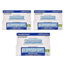 Major Banophen 2% Cream 28 g. (Set of 3)-Preferred Medical Plus