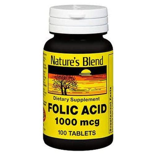 Nature's Blend 1281 Folic Acid 1000 mcg-Preferred Medical Plus