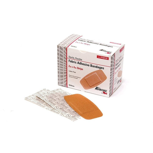 Pro Advantage P150125 Adhesive Bandage Strips 2 in. x 4 in. (Box of 50)-Preferred Medical Plus