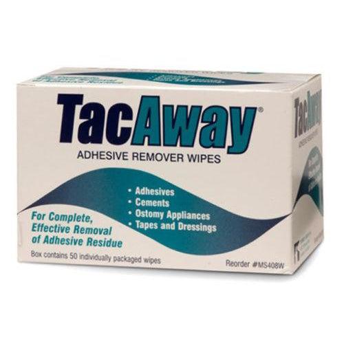 Torbot MS408W TacAway Adhesive Remover Wipes (Box of 50)-Preferred Medical Plus