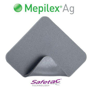 Molnlycke 287300 Mepilex Foam Dressing AG (6 in. x 6 in.)-Preferred Medical Plus