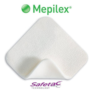 Molnlycke 294299 Mepilex Silicone Foam Dressing Without Border (4 in. x 8 in.)-Preferred Medical Plus