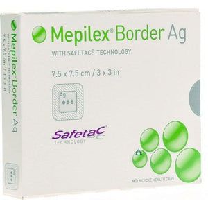 Molnlycke 395290 Mepilex Border AG (3 in. x 3 in.)-Preferred Medical Plus