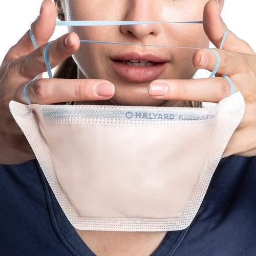 Halyard 46727 FLUIDSHIELD PFR95 Particulate Filter Respirator & Surgical Mask Polyurethane Headband Regular Size Orange (Box of 35)-Preferred Medical Plus