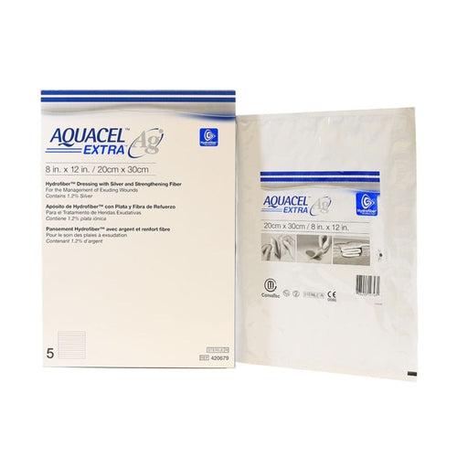 Convatec 420679 Aquacel Hydrofiber Dressing 8 in. x 12 in. (Box of 5)-Preferred Medical Plus