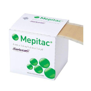 Molnlycke 298400 Mepitac Silicone Tape (1.6 yd x 1.6 yd)-Preferred Medical Plus