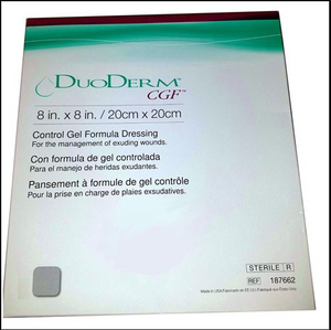 Convatec 187662 Duoderm CGF Hydrocolloid Dressing 8 in. x 8 in. (Box of 5)-Preferred Medical Plus