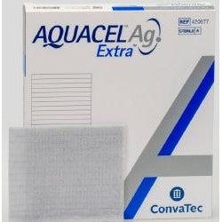 Convatec 420677 Aquacel AG Hydrofiber Dressing 4 in. x 5 in. (Box of 10)-Preferred Medical Plus