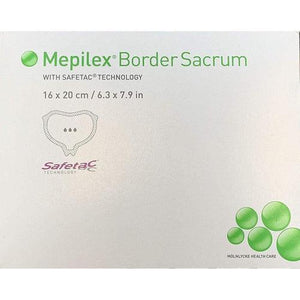 Molnlycke 282055 Mepilex Border Sacrum 6-2/7 In. x 8 In. (Box of 5)-Preferred Medical Plus