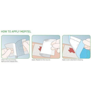 Molnlycke 289500 Mepitel One Silicone Dressing (4 in. x 7.2 in.)-Preferred Medical Plus